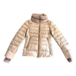Peuterey Full-Zip Quilted Puffer Down Jacket Women's 42 Faux Fur Collar Pink